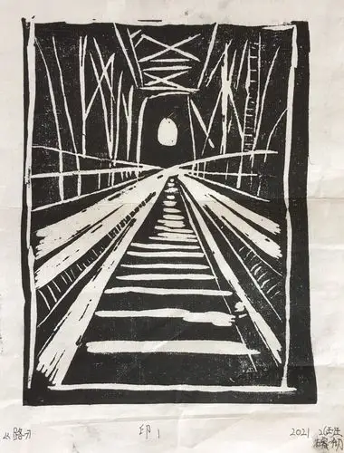 刻画黑白 共谱华章—云大附中2021届学生喜迎新中国70华诞黑白版画