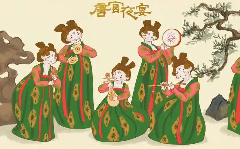 活动作品唐宫夜宴的小姐姐们