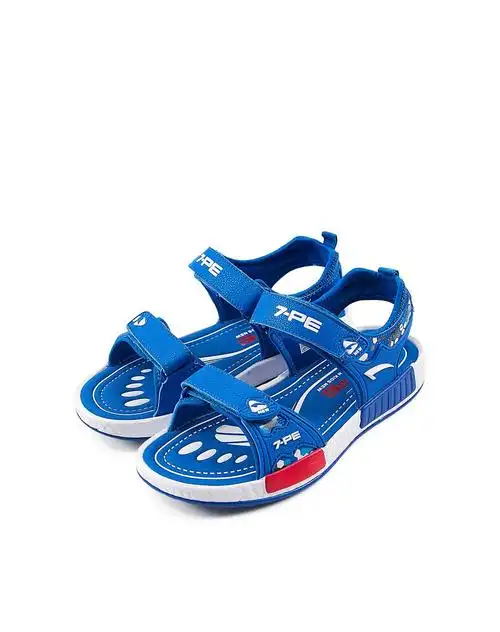 七波辉凉鞋 夏季新品 休闲儿童凉鞋 男童沙滩鞋中童凉鞋宝蓝