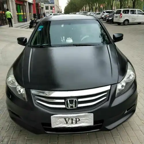 八代雅阁金属电光黑改色膜效果