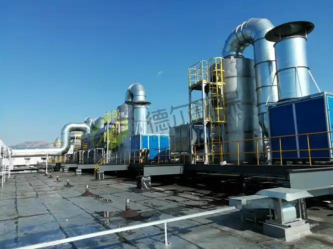 青岛德尔环保为山东某轮胎行业公司研发设计的废气治理系统顺利竣工!