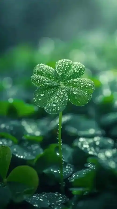 手机壁纸!与你共享四叶草带来的好运!