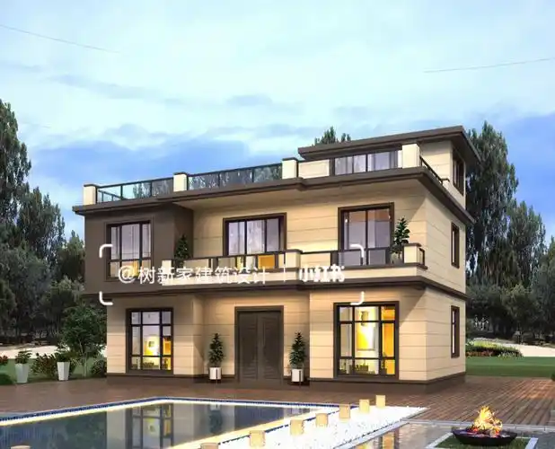 二层半自建房适合6口之家的经济实用自建房