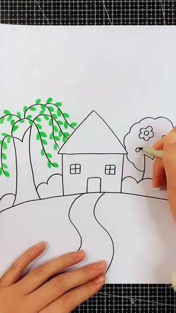 一起画春天,简笔画教程