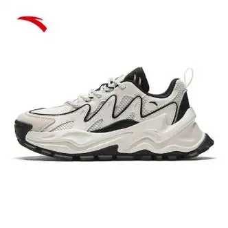 安踏炙热丨休闲鞋女鞋夏季厚底耐磨户外运动鞋子轻便复古老爹鞋