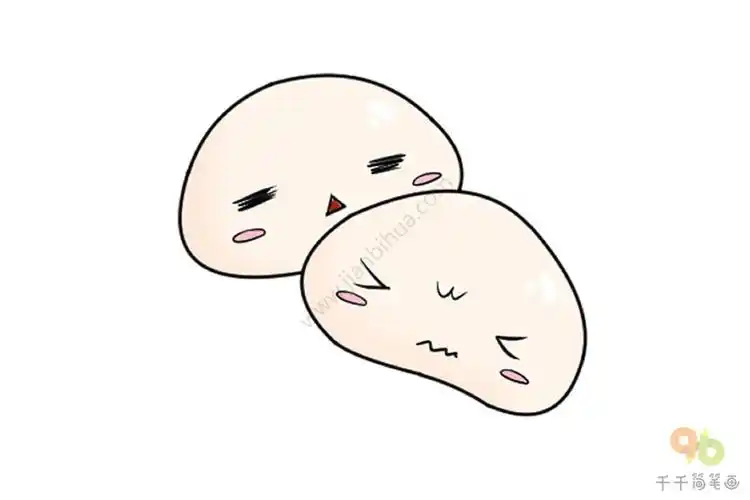 营养美味的馒头简笔画