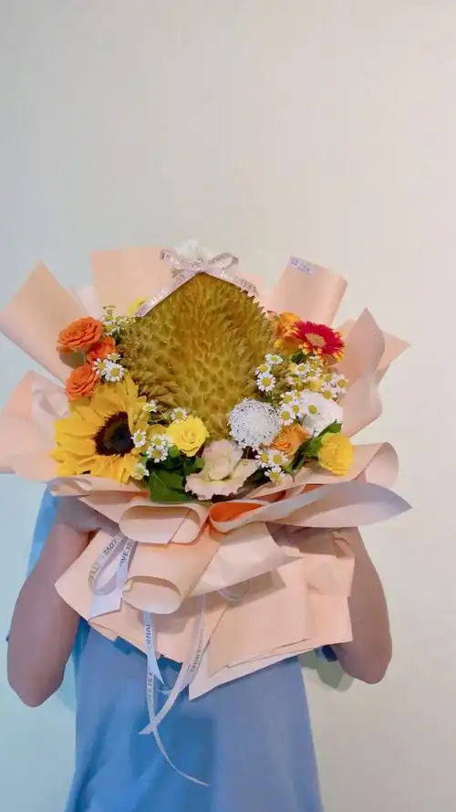 客人定制的榴莲花束
