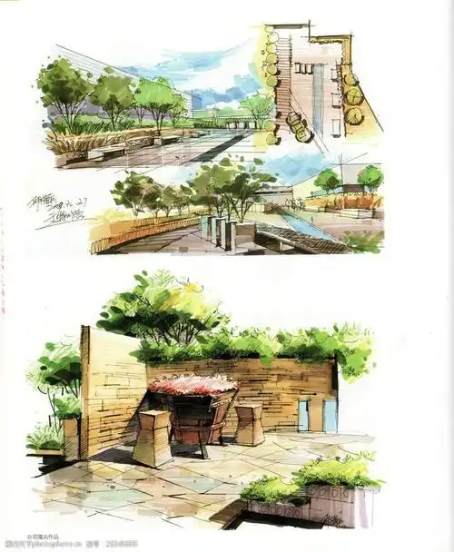 手绘环艺设计图片