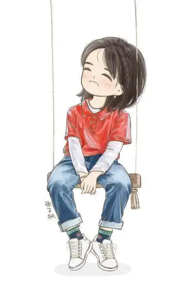 张子枫卡通萌图简笔画