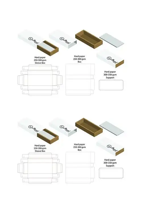 精品产品包装盒展开图