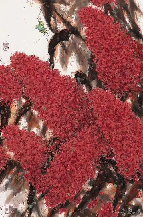 许同印写意红高粱的审美与内涵