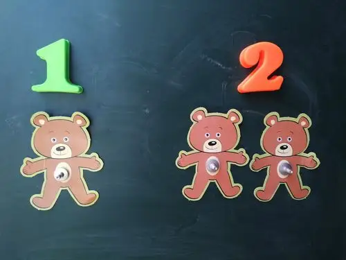 看看这幅图画里面.哪个多哪个少?要看清楚哦,是1多还是2多?