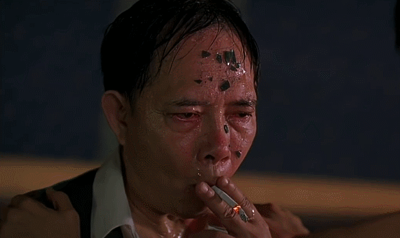 黄一飞拍[少林足球]时,被酒瓶砸头的戏