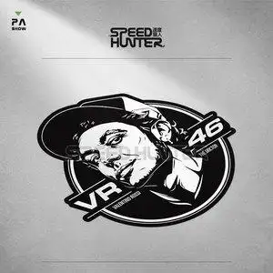 罗西vr46雅马哈车队摩托车手头像改装车贴反光防水贴花贴纸