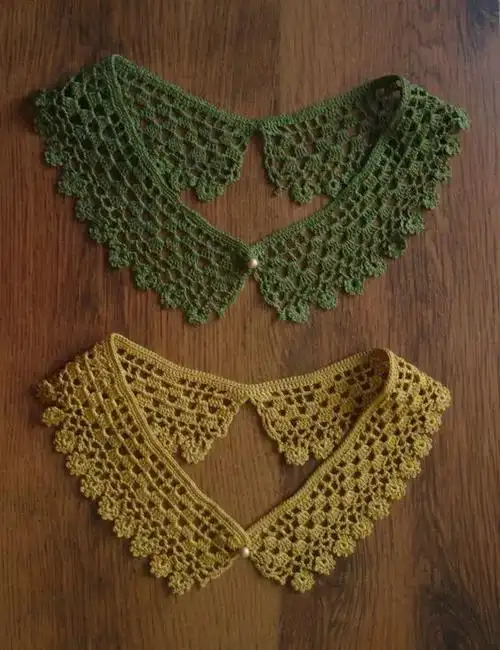 图解| 多款钩针假领,百搭美丽!