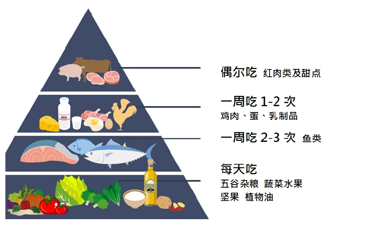 地中海饮食结构金字塔