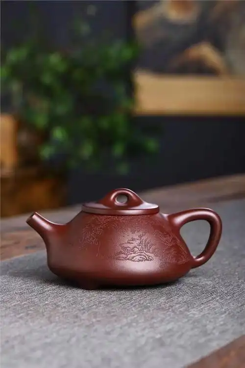 何其仙紫砂壶价格|真品纯手工子冶石瓢壶原矿龙血砂350cc