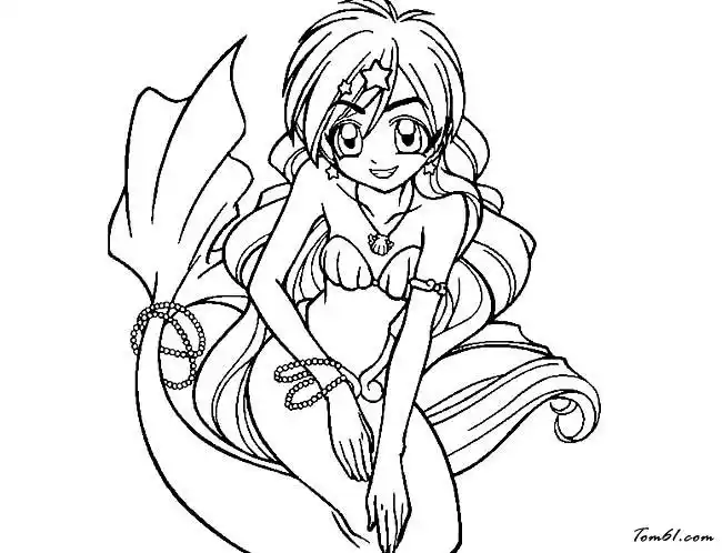 美人鱼3图片_简笔画图片_少儿图库_中国儿童资源网