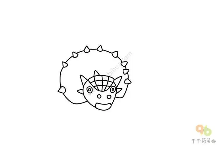 爆头龙的简笔画怎么画