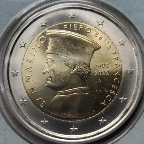 2欧元圣马力诺2022第一枚