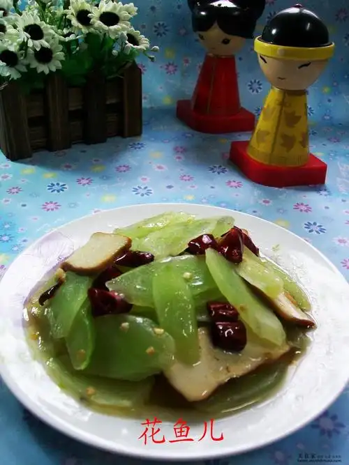 快手小菜香干炒莴笋