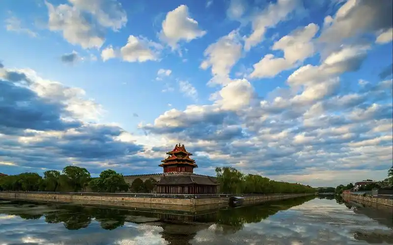 初夏晨光紫禁城角楼桌面壁纸 - 第7张