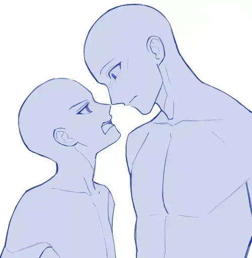 线稿素材本子画师一定不能错过的双人互动姿势