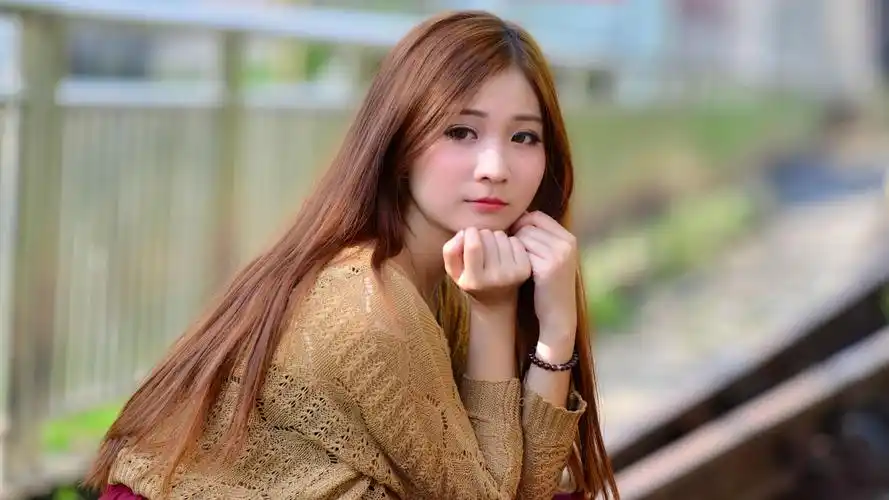 美女,女孩,可爱,孤独等待的女孩壁纸