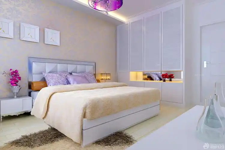 温馨时尚14平米卧室衣柜设计图片