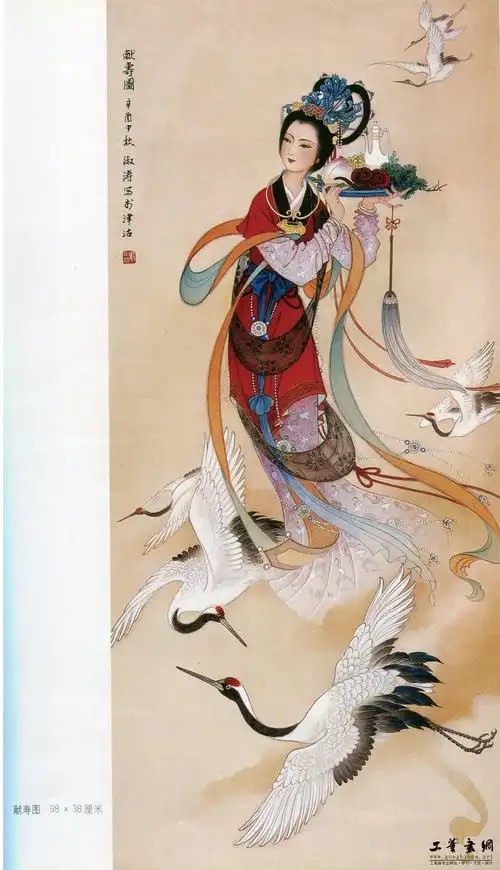 【转载】【天狼收藏】工笔人物-杨淑涛工笔仕女画集(其一)