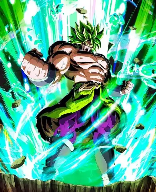 在剧场版中,全功率布罗利短暂压制住了常态悟吉塔,但是最终败给了超蓝