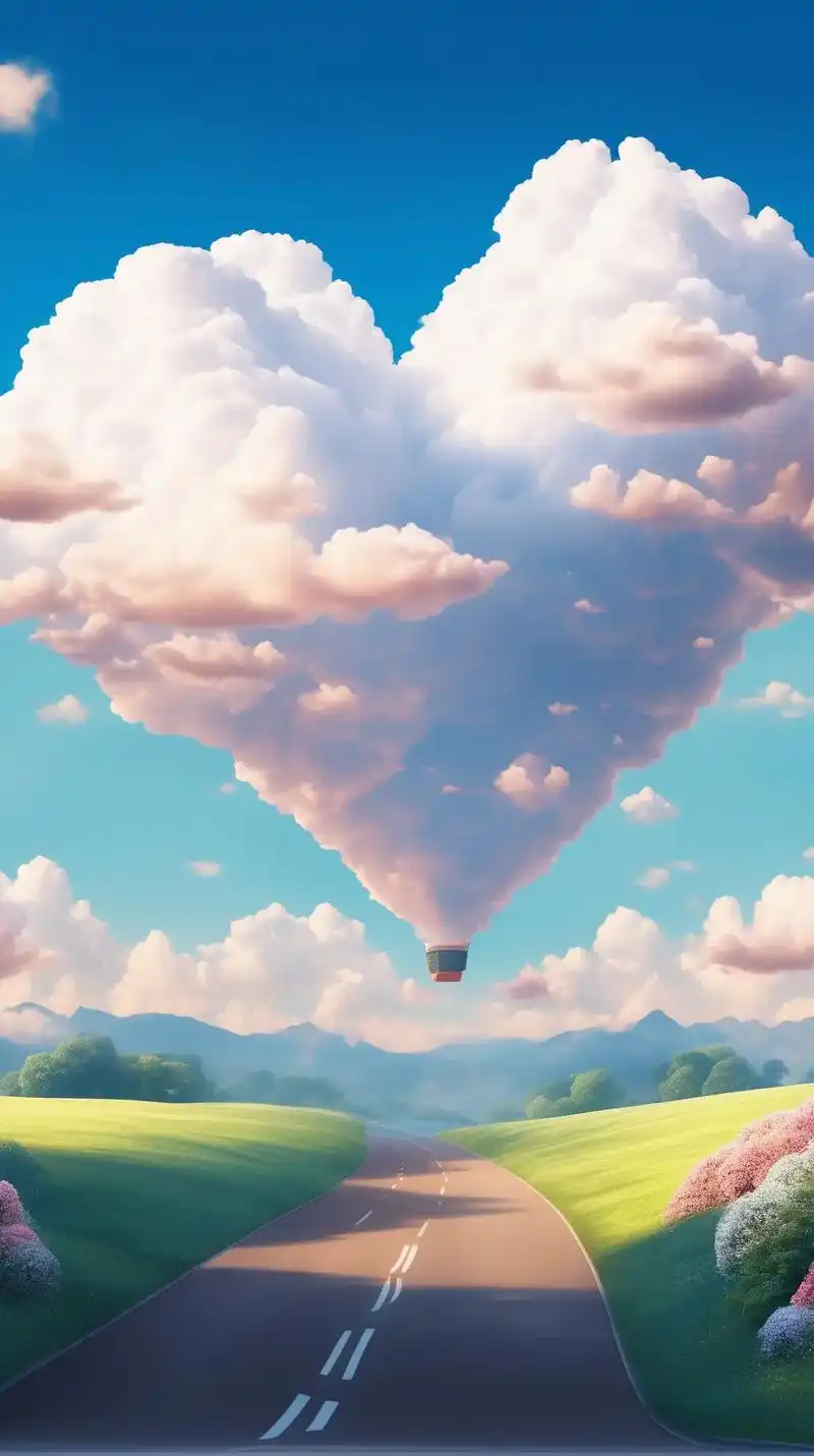 可爱鬼,好看的白云爱心当然要分享给你看啦!#爱心云 #爱心云 - 抖音