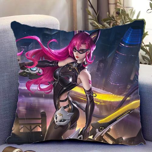 王者荣耀阿轲周边双面抱枕照片带枕芯靠枕靠垫枕头套生日礼物定制