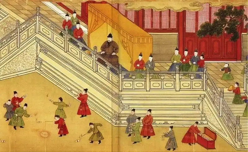 从《明宪宗元宵行乐图》,《上元灯彩图》看古人元宵节都玩些啥