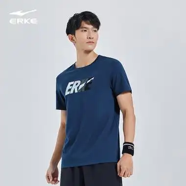 鸿星尔克短袖夏季男士logo运动休闲男装透气夏装上衣运动t恤 原价159