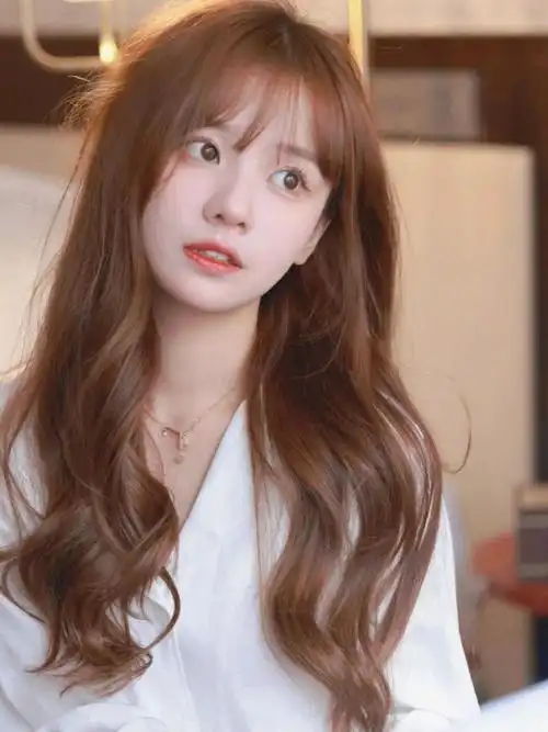 欧美风挑染 挂耳染粉紫挑染 粉紫发色-----7815梨木棕的颜色有一