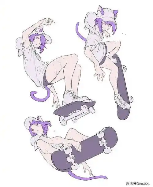 绘画参考丨多种运动项目的动态姿势素材总有你需要的