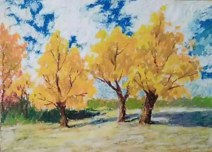 重彩油画棒作品分享