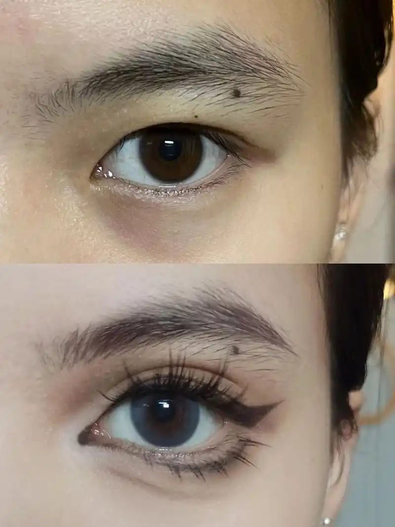 肿内双也能化的混血芭比眼妆 经典改良版混血芭比大眼返场 望周知点赞