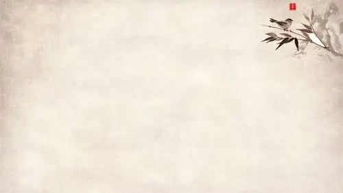 六张水墨山水画古典中国风ppt背景图片