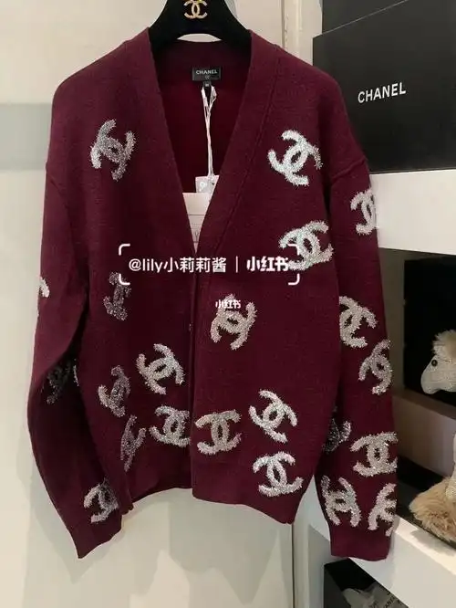 香奈儿chanel 22a logo开衫 王一博同款