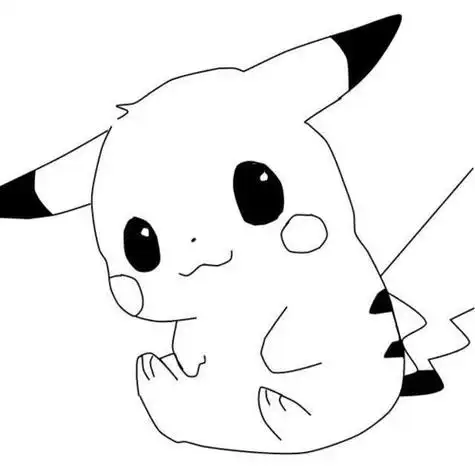 皮卡丘的简笔画 皮卡丘的简笔画可爱