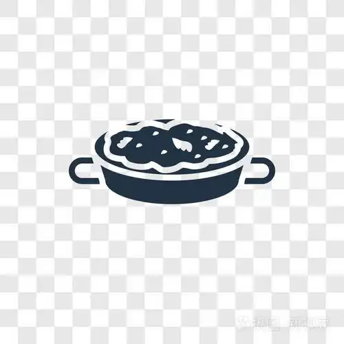 海鲜饭矢量图标分离透明背景海鲜饭透明标志概念