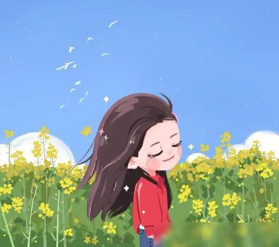 照片中的她身穿红色毛衣,搭配紧身牛仔裤,站在一片油菜花海之中,稍稍