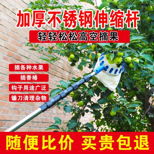 多功能摘果器摘枣神器枇杷桑葚采摘神器李子搞果神器新款摘龙眼杆