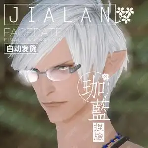 【珈蓝】最终幻想14 ff14捏脸数据脸型 精灵族男精 森林异瞳 威光