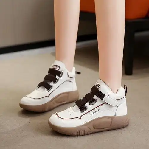 邦塞斯女2022秋冬季新款百搭厚底小白女鞋休闲板鞋子