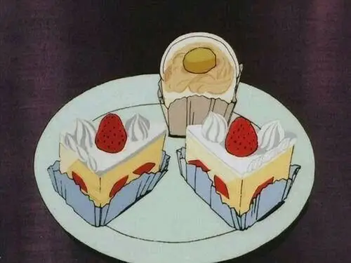 美食动漫图片蛋糕