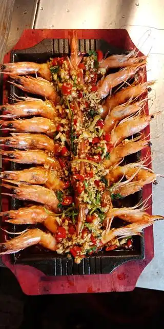 铁板开背虾图片