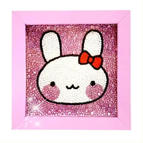 儿童钻石贴画画框 满钻卡通手工制作 新年小礼物幼儿园立体粘贴画